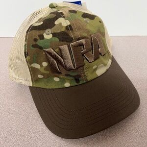 NRA Multi-cam Trucker Cap, new with tags.